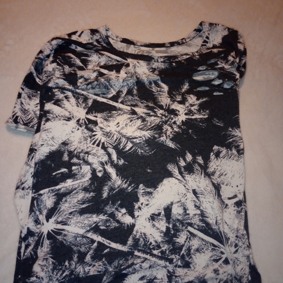 LoveSick Destructed Midi Dress - Cotton Palms Black - Picture 5 of 5